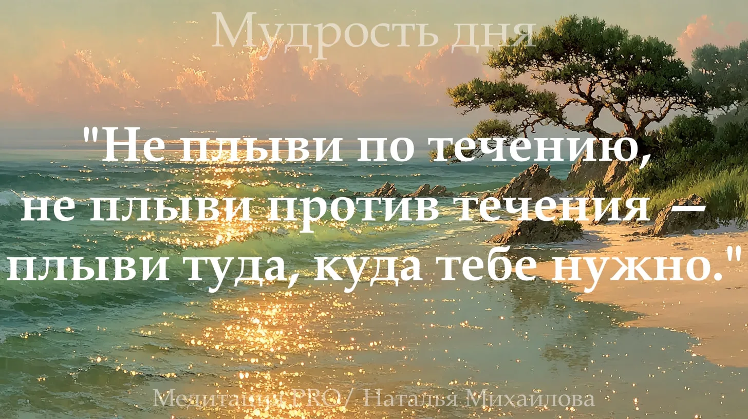 Иногда важно не бороться с жизнью и не сдаваться ей полностью.