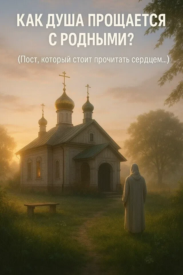 КАК ДУША ПРОЩАЕТСЯ С РОДНЫМИ❓