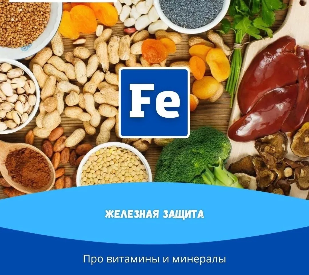 Железо - незаменимый микроэлемент, который отвечает за клеточное дыхание, а снижение ег...