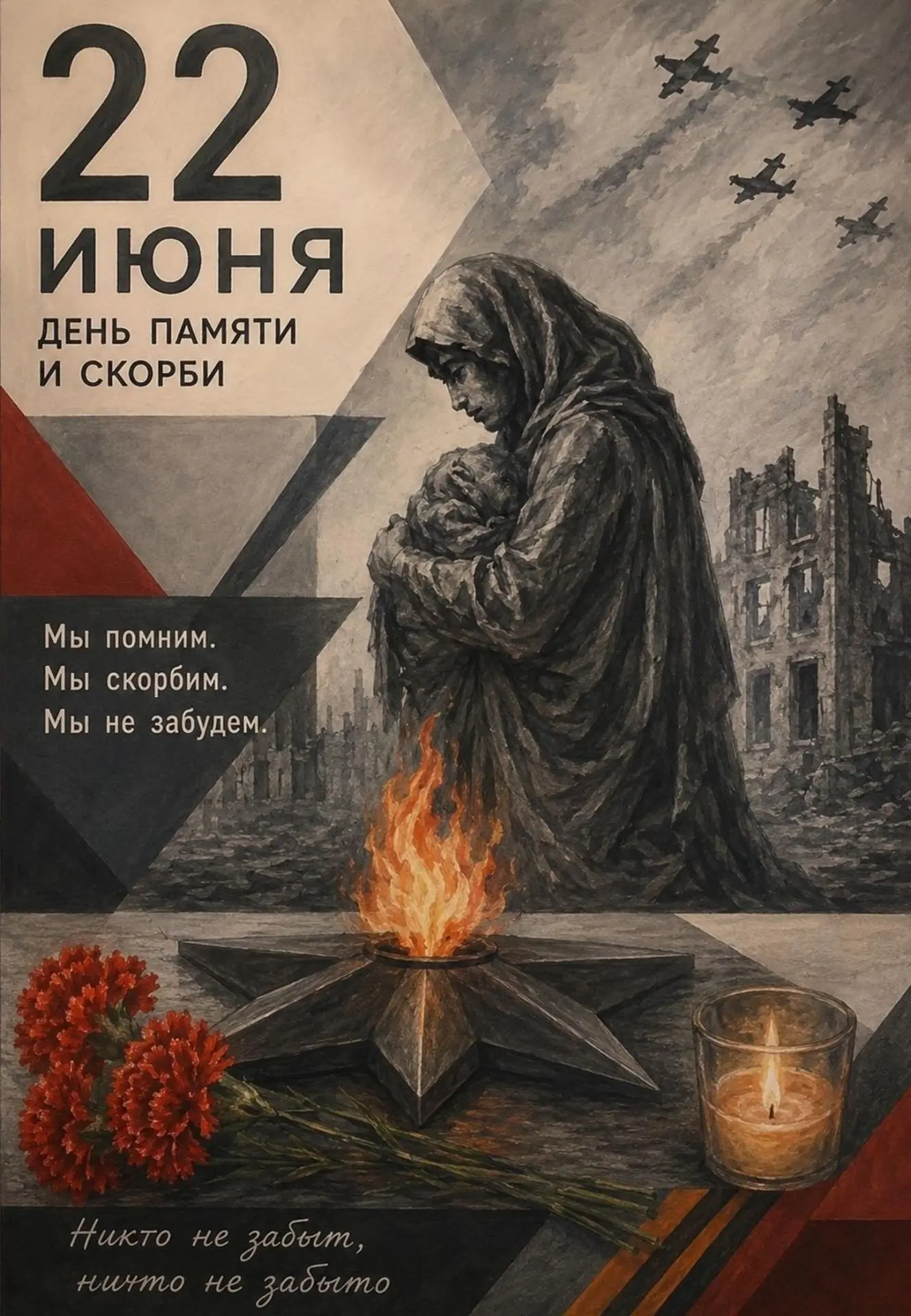 🕯22 июня в России проходит День памяти и скорби.
В этот день 85 лет назад началась Великая Отечеств