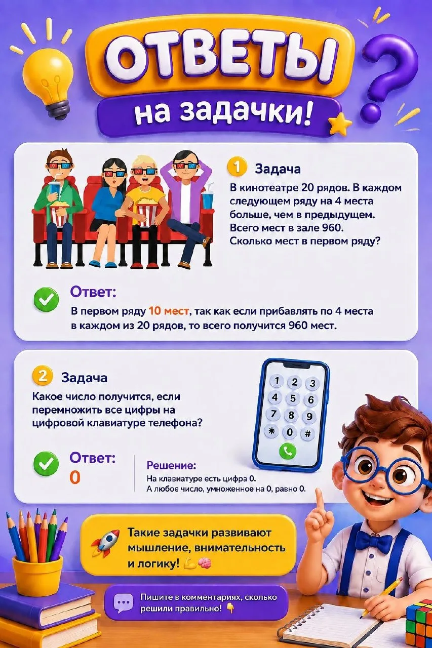 🧠 Ну что, проверяем ответы! 🔍