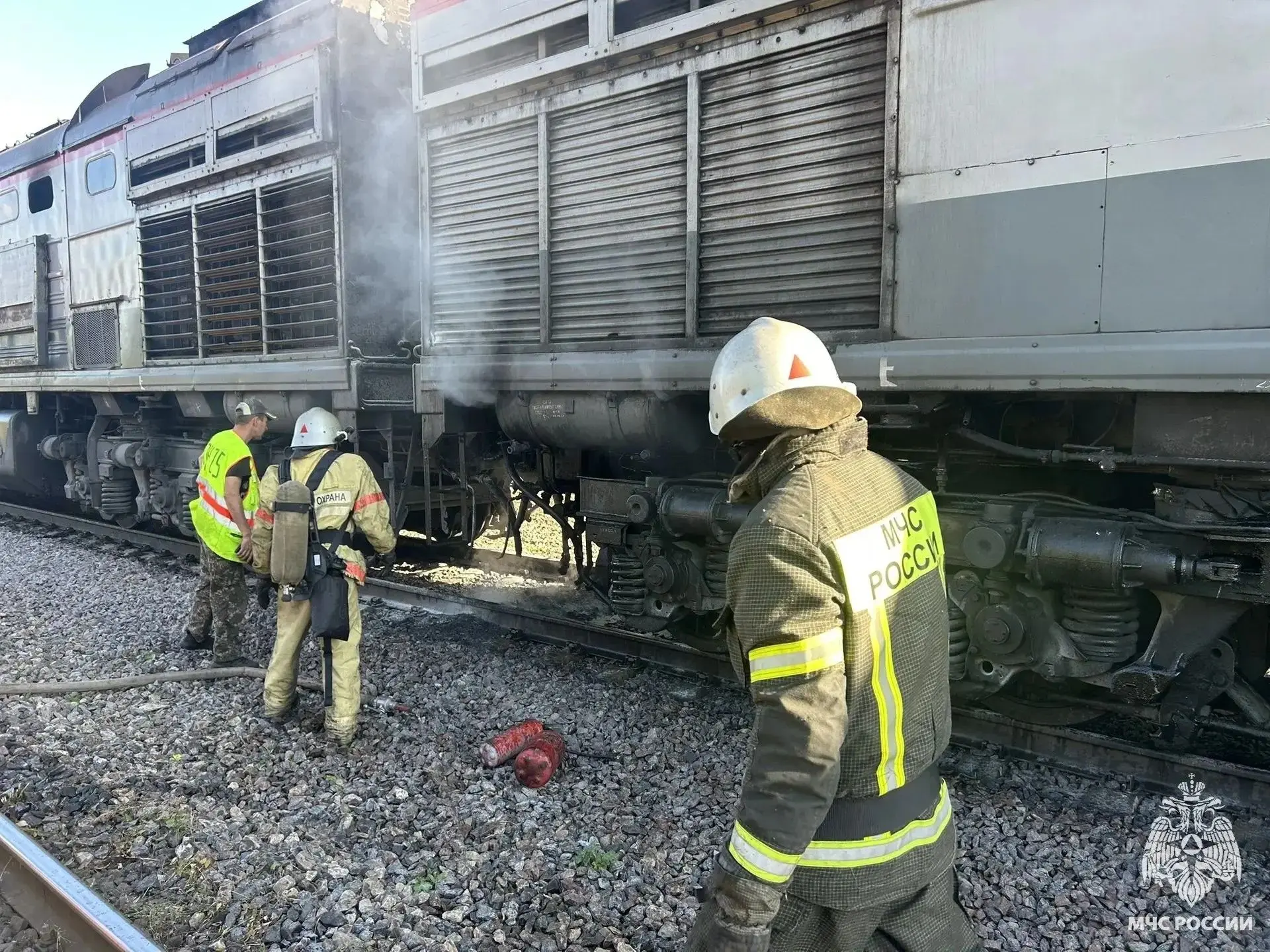 🚊В Залегощенском районе вспыхнул тепловоз