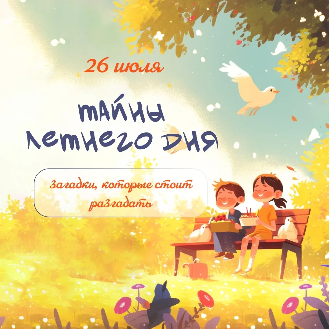🧩 26 июля — День загадывания загадок!

Лето в самом разгаре, а это значит, что у нас есть отличный 
