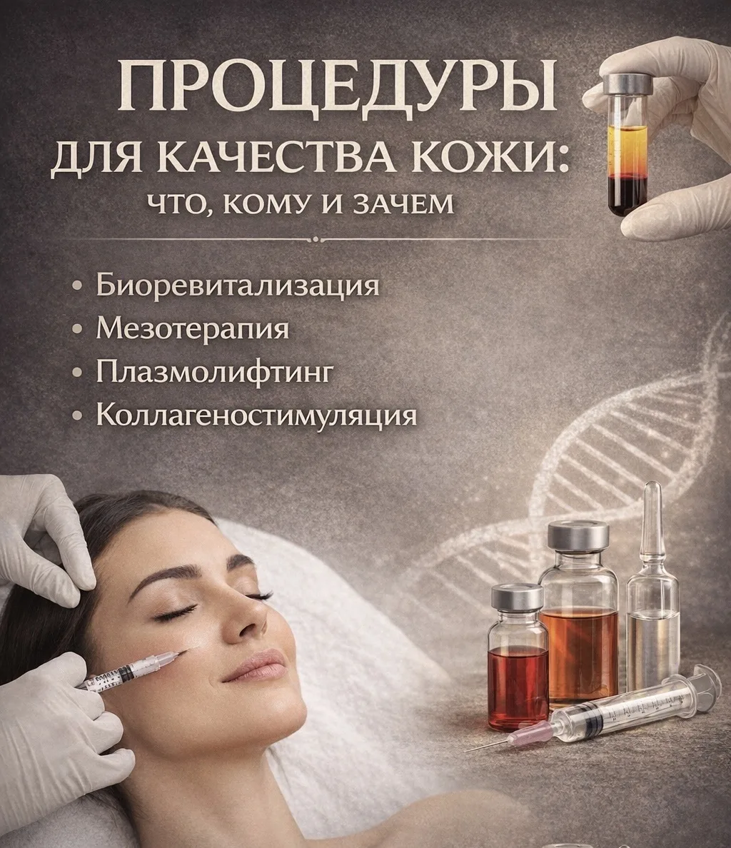 Процедуры для качества кожи: что, кому и зачем?