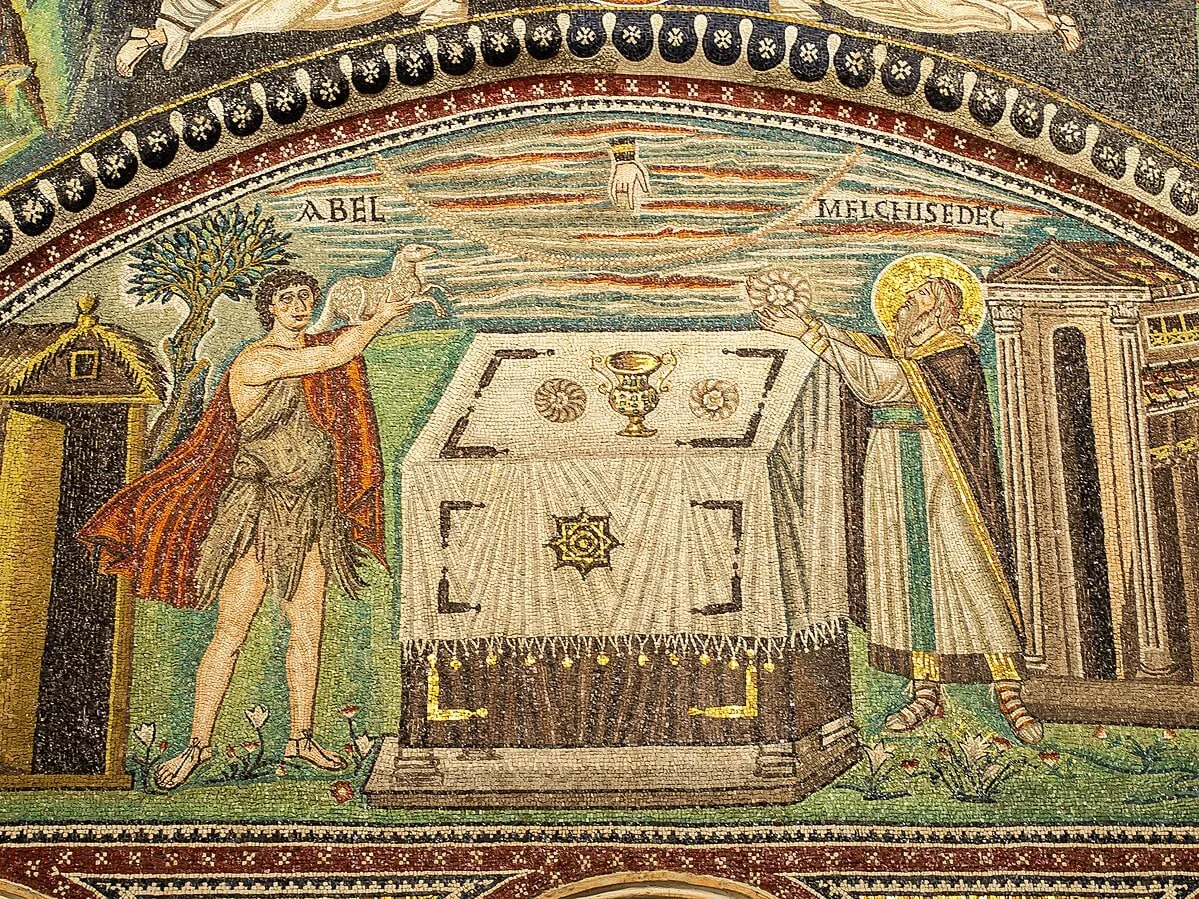 Мозаики Базилики Сан-Витале в Равенне, Италия. Созданы византийскими мастерами по прика...