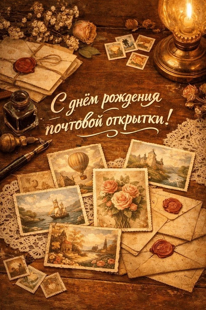 Всемирным днем рождения почтовой открытки считается 1 октября 1869 года. Первая корресп...