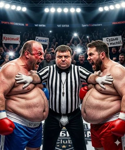 Модер разнимает двух питушков в чате.