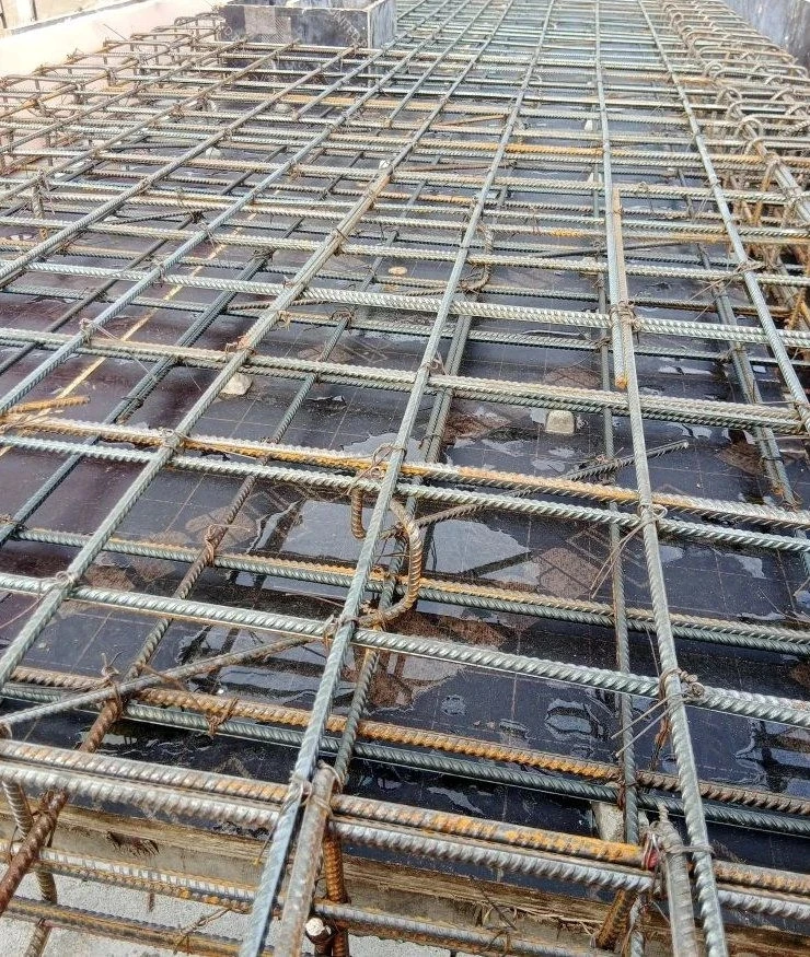 🛠 Контроль работ по устройству армирующего каркаса монолитной балки и плиты перекрытия.