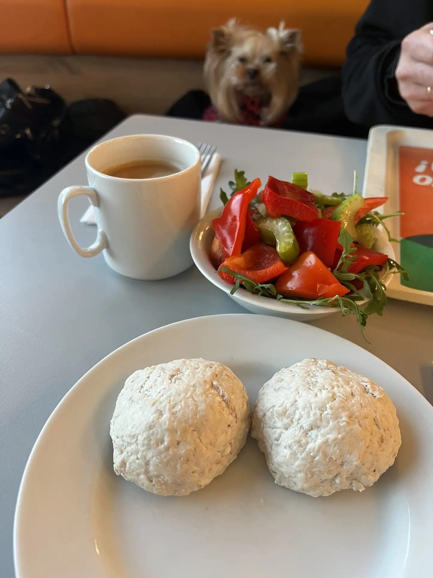 ОбЭд - котлеты куриные паровые, овощи, оливковое масло, кофе