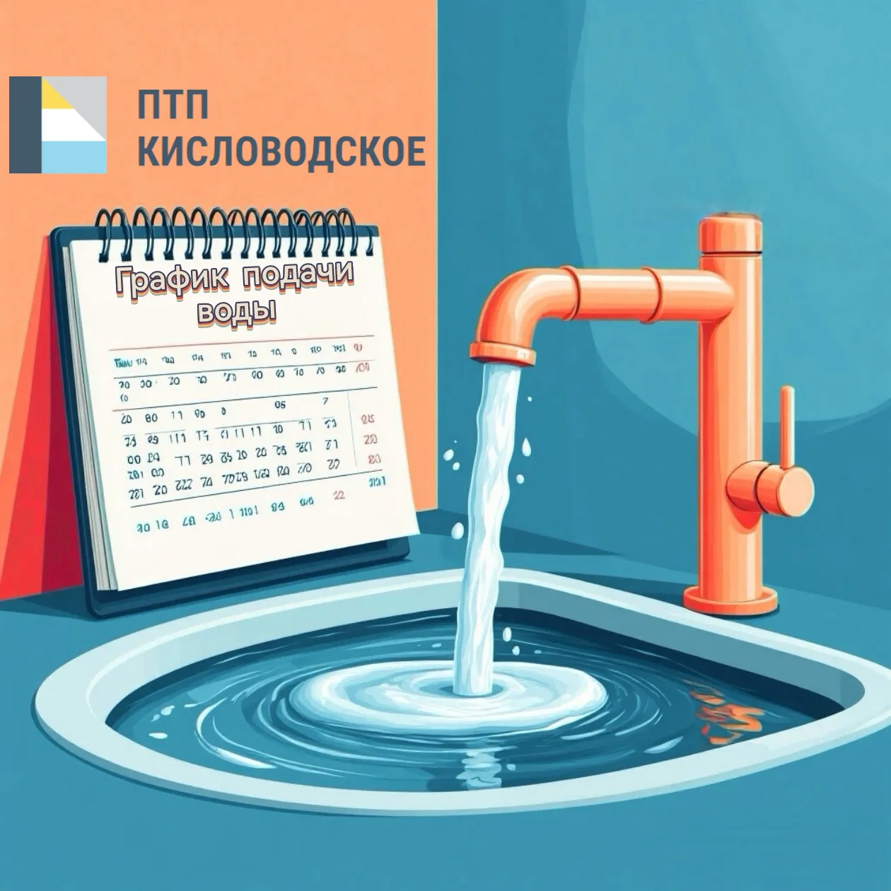 ❗❗❗Изменение графика подачи воды в г. Кисловодск❗❗❗