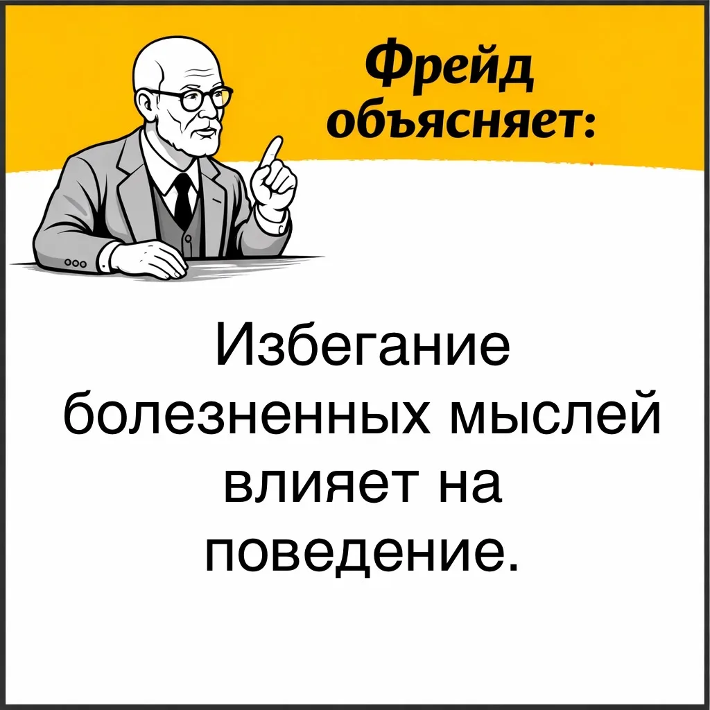Фрейд считал, что человек стремится избегать не только физической, но и психической боли.

Однако из