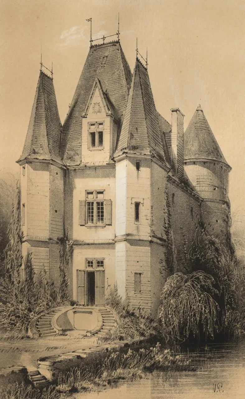 Работы Виктора Пети (Victor Petit, 1817-1871) с забытыми и разрушающимися шато в департаментах Ньевр