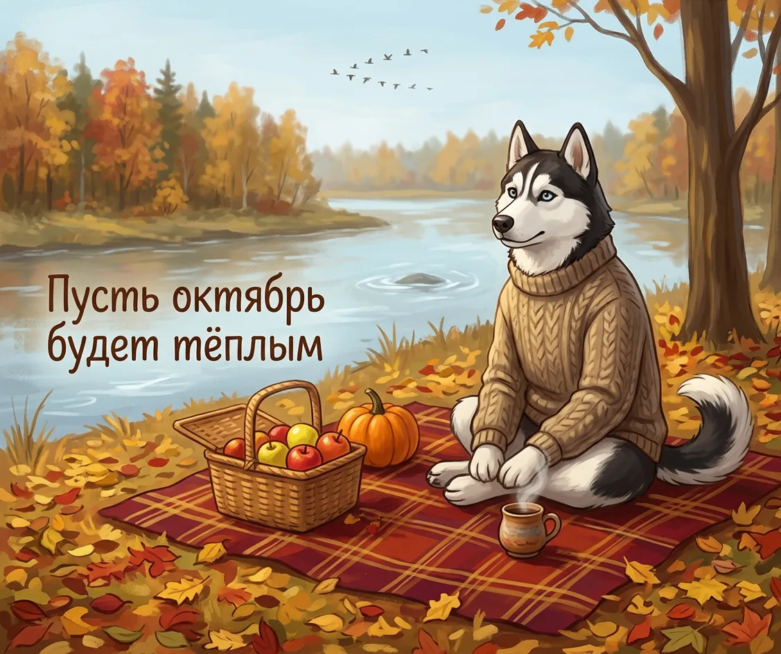 «Октябрь пришёл! 🍂 Пусть он будет тёплым, спокойным и полным маленьких радостей. Пусть...