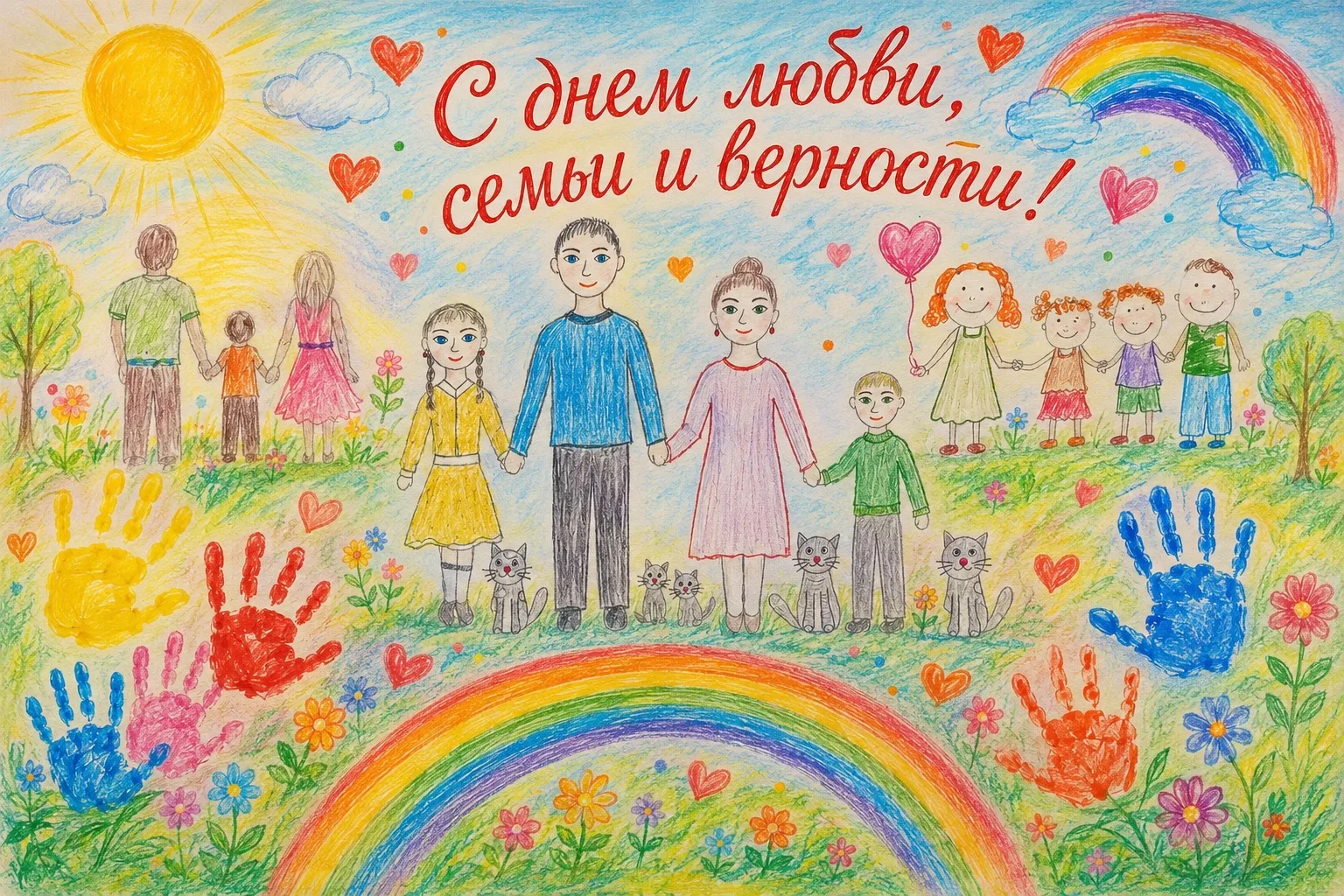 Поздравляем с Днём семьи, любви и верности! 🎉❤️

Пусть ваш дом всегда будет наполнен теплом, уютом,