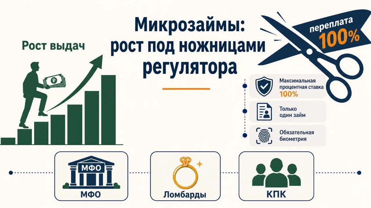 Микрозаймы: рост под ножницами регулятора‼️📈