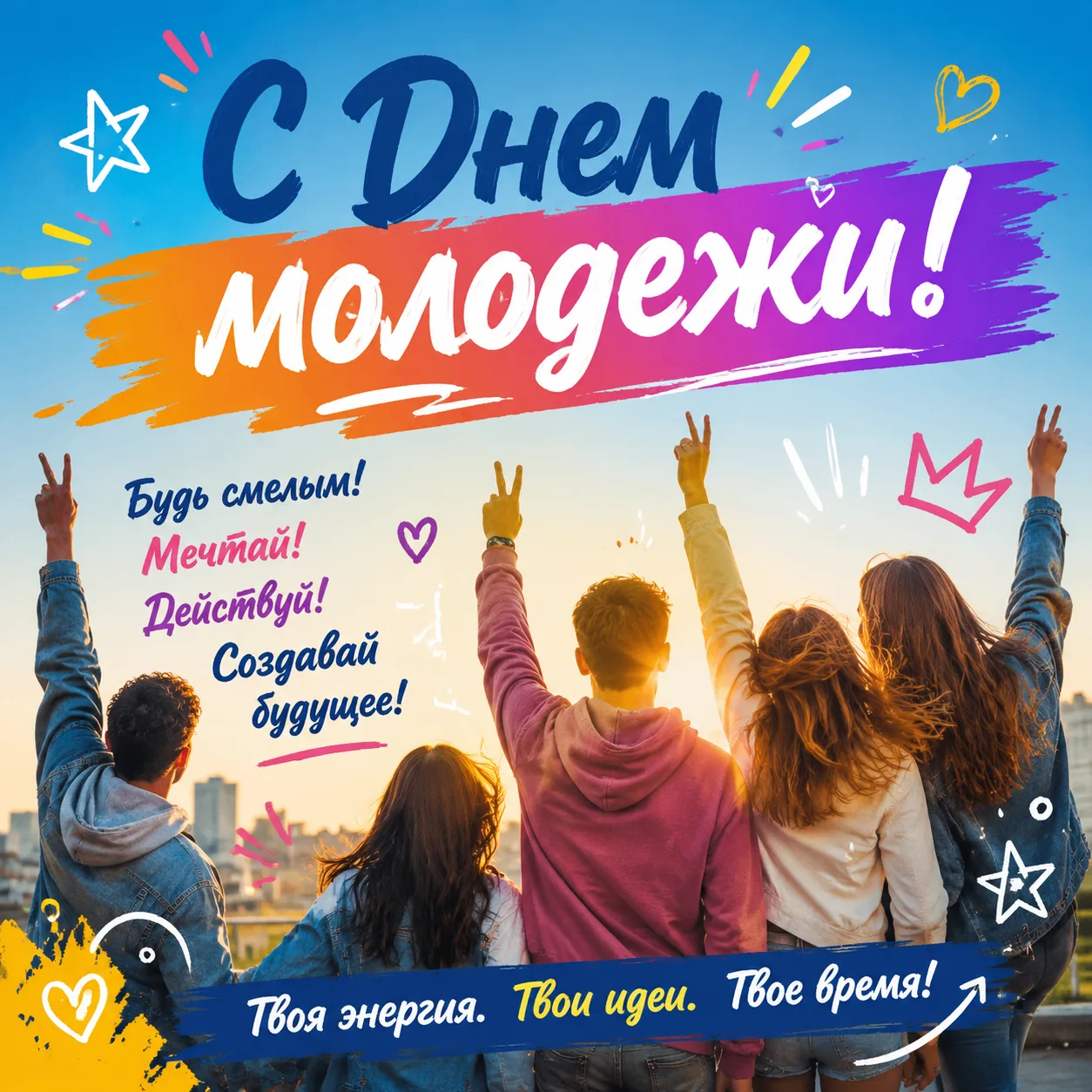 Сегодня особенный день – день тех, кто полон сил, идей и жажды жизни! Молодость – это н...