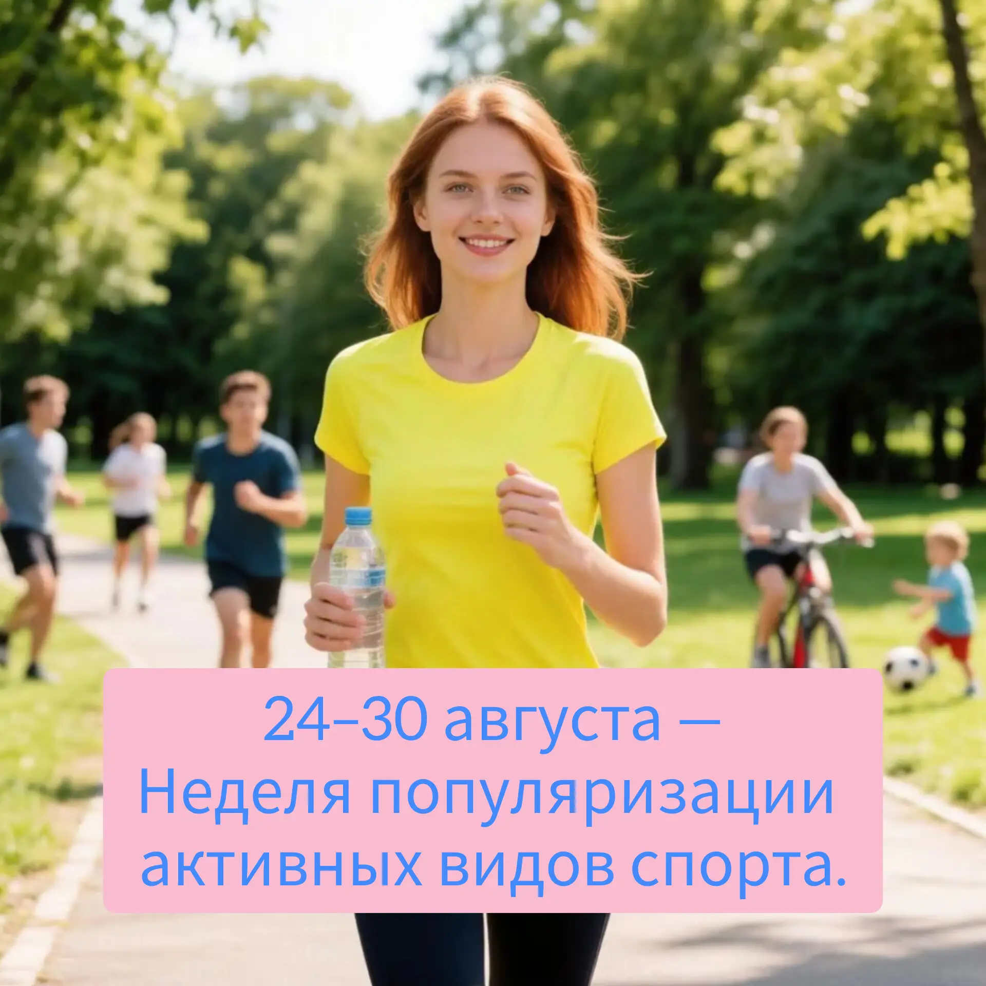 Неделя популяризации активных видов спорта: 24–30 августа 🗓️🏃‍♂️🚴‍♀️