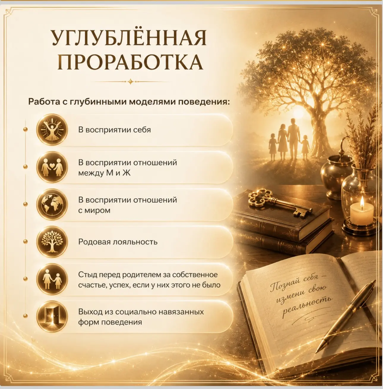 КАК МОЖНО ПРОРАБАТОВАТЬ ГЛУБИННО РОДИТЕЛЬСКИЕ УСТАНОВКИ