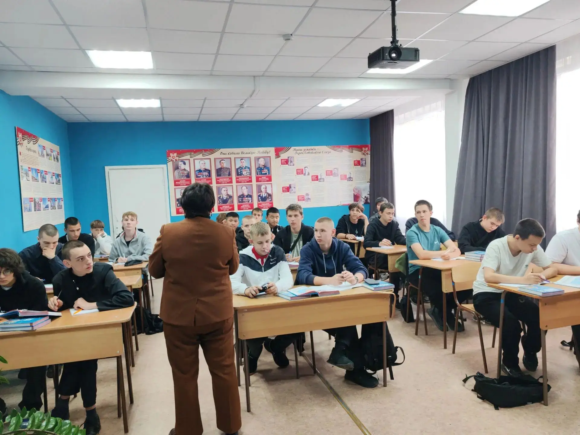 Сегодня в Черногорском горно‑строительном техникуме в рамках памятной даты — Дня Победы...