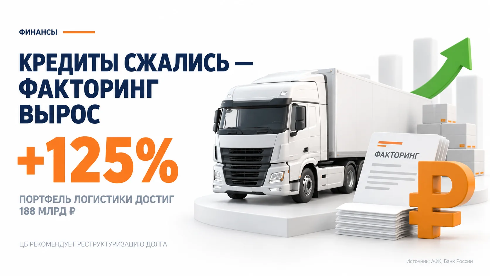 Кредиты реструктурируют, факторинг растёт на 125%. Что происходит с деньгами в логистике?