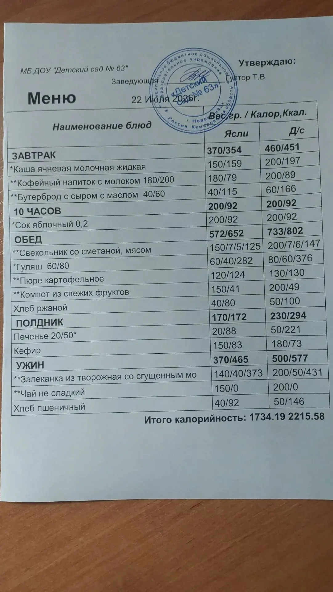 Меню на завтра👆 Приятного аппетита!🍽