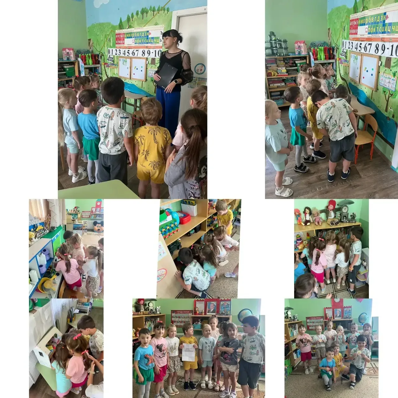 В средней группе «Ёлочка» прошёл познавательный квест «Тайные послания». Его цель — развитие внимани