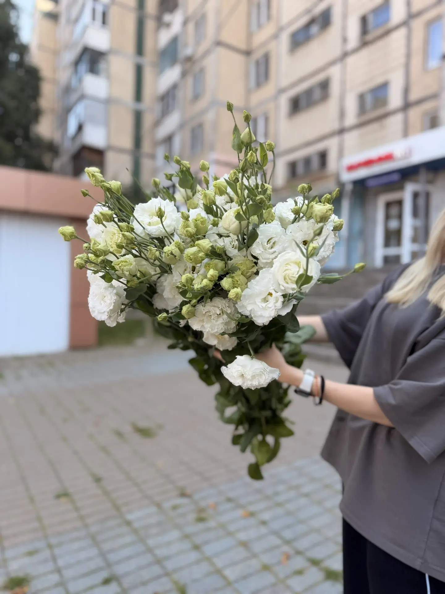 Эустома в белом и розовом цвете 🤍