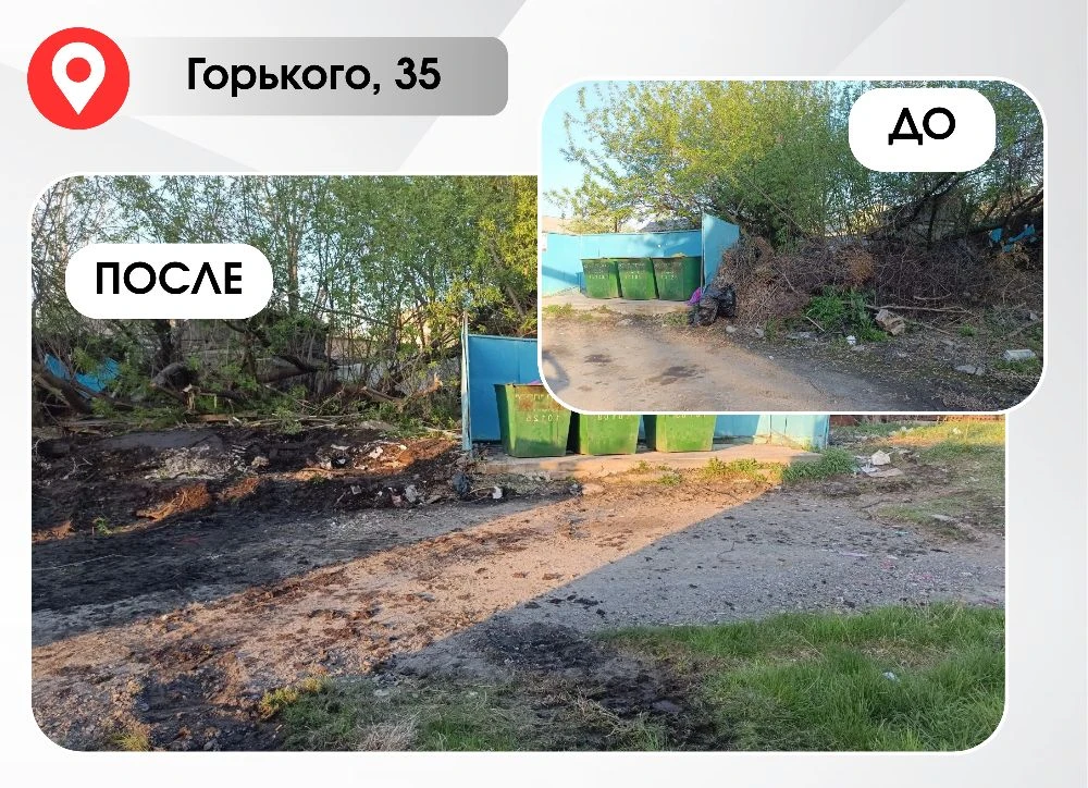 #работы_в_округе  В микрорайонах округа продолжаются работы по очистке контейнерных площадок.  ✔️Осо