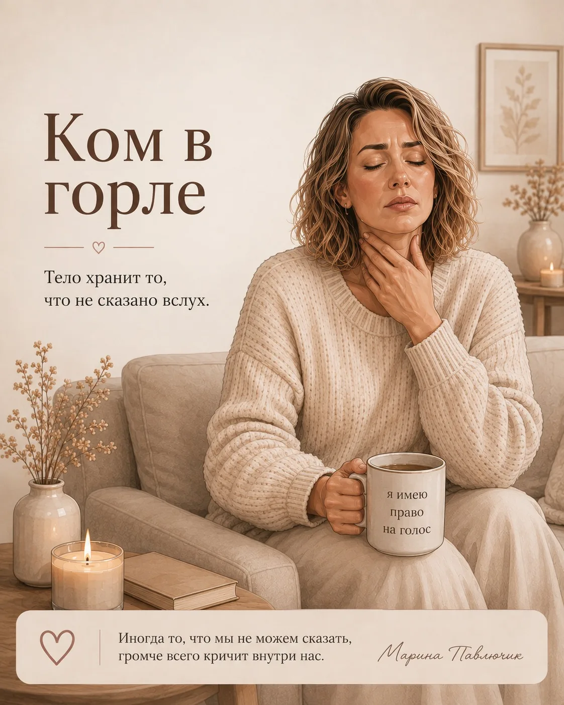 Сегодня мы поговорим про так называемый «ком в горле» — когда хочешь что-то сказать, но...