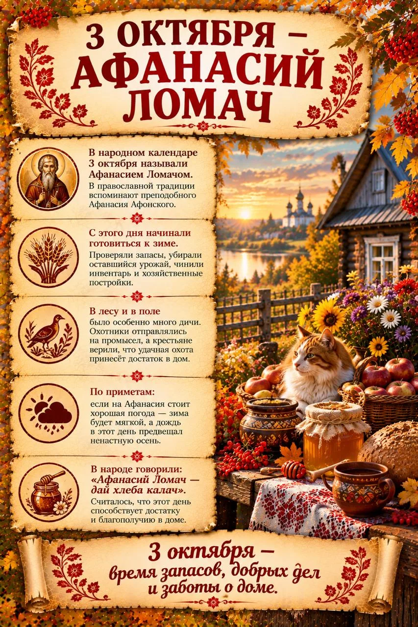 🍂 3 октября — Астафий Ветряк
