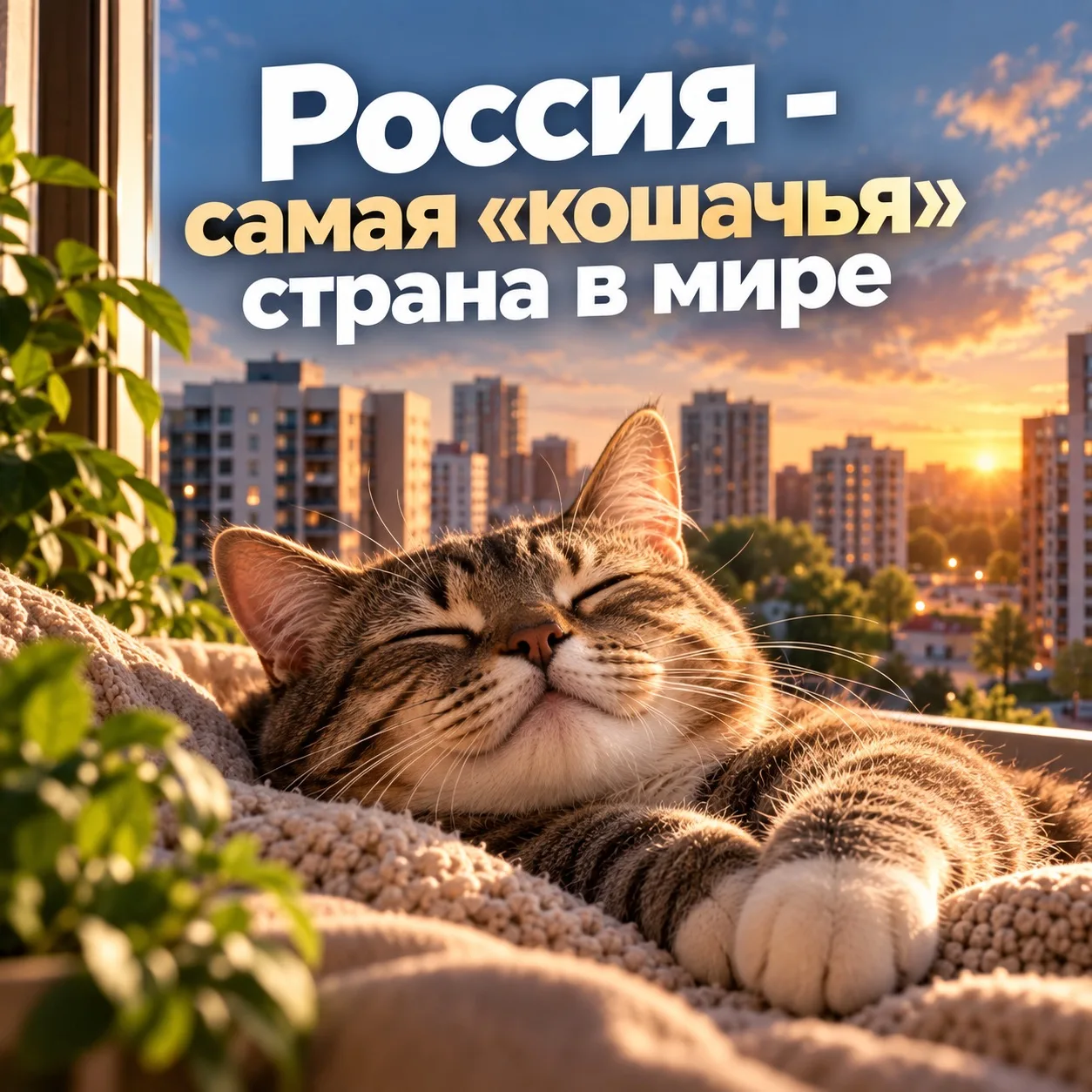 🐱 Россия - самая «кошачья» страна в мире