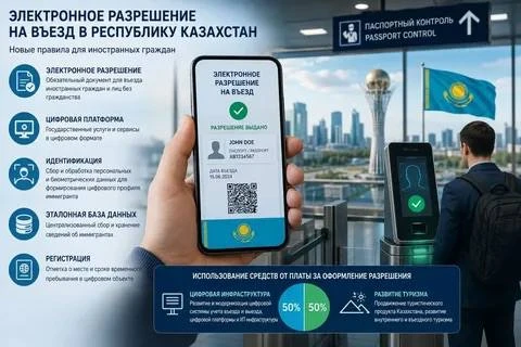 Казахстан готовится поэтапно ввести электронное разрешение на въезд — QazETA (Kazakhsta...