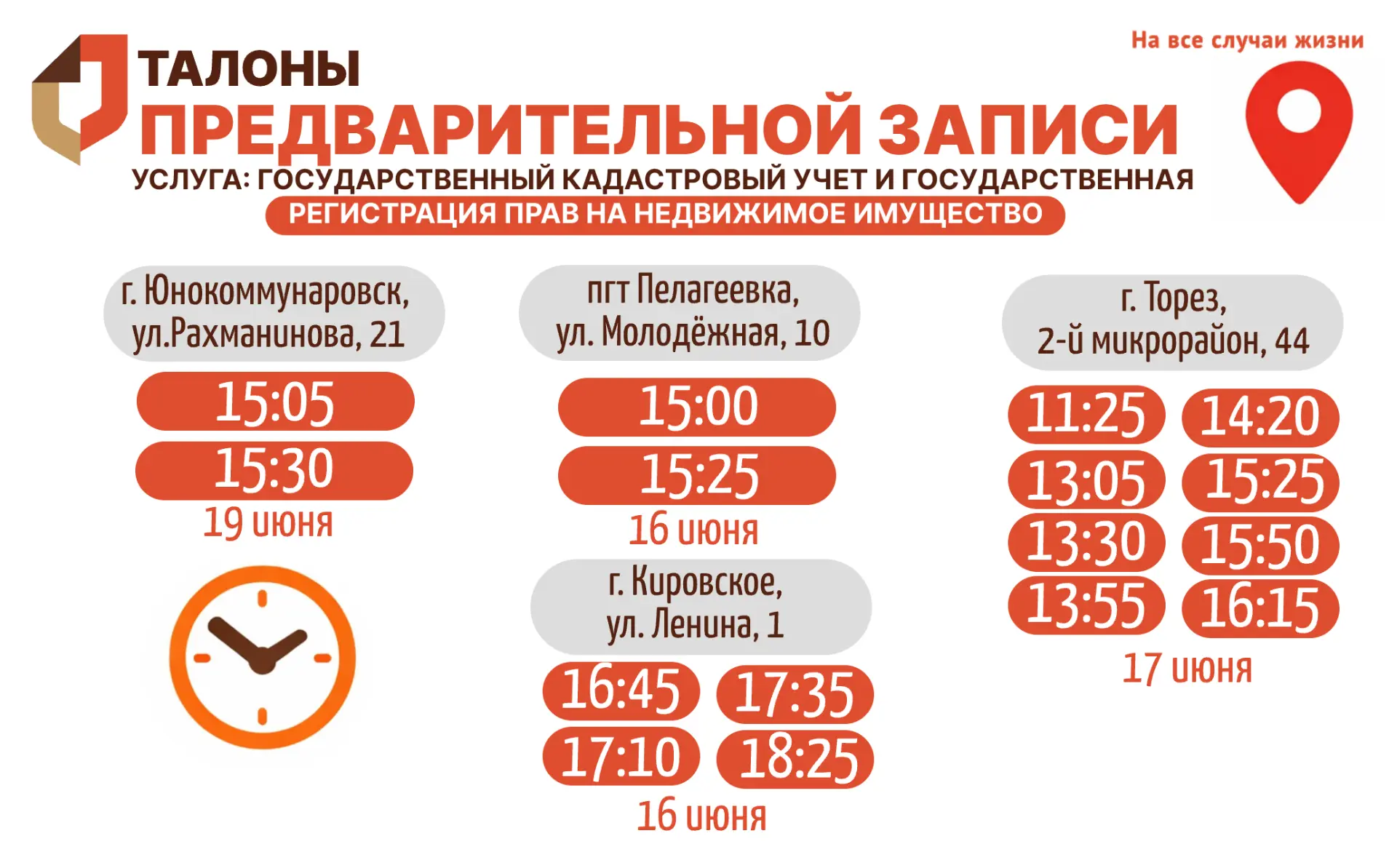 Актуальное наличие талонов в настоящий момент в разных отделениях МФЦ📍
🏠Услуга: Государственный ка