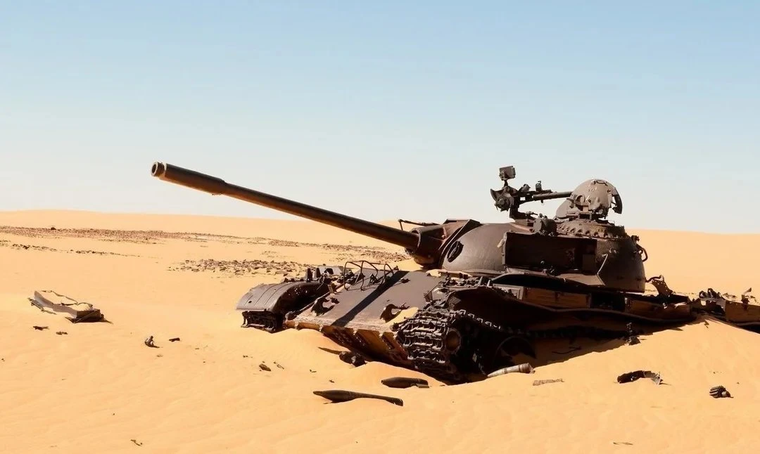 Т-55 в Ливийской пустыне 😳