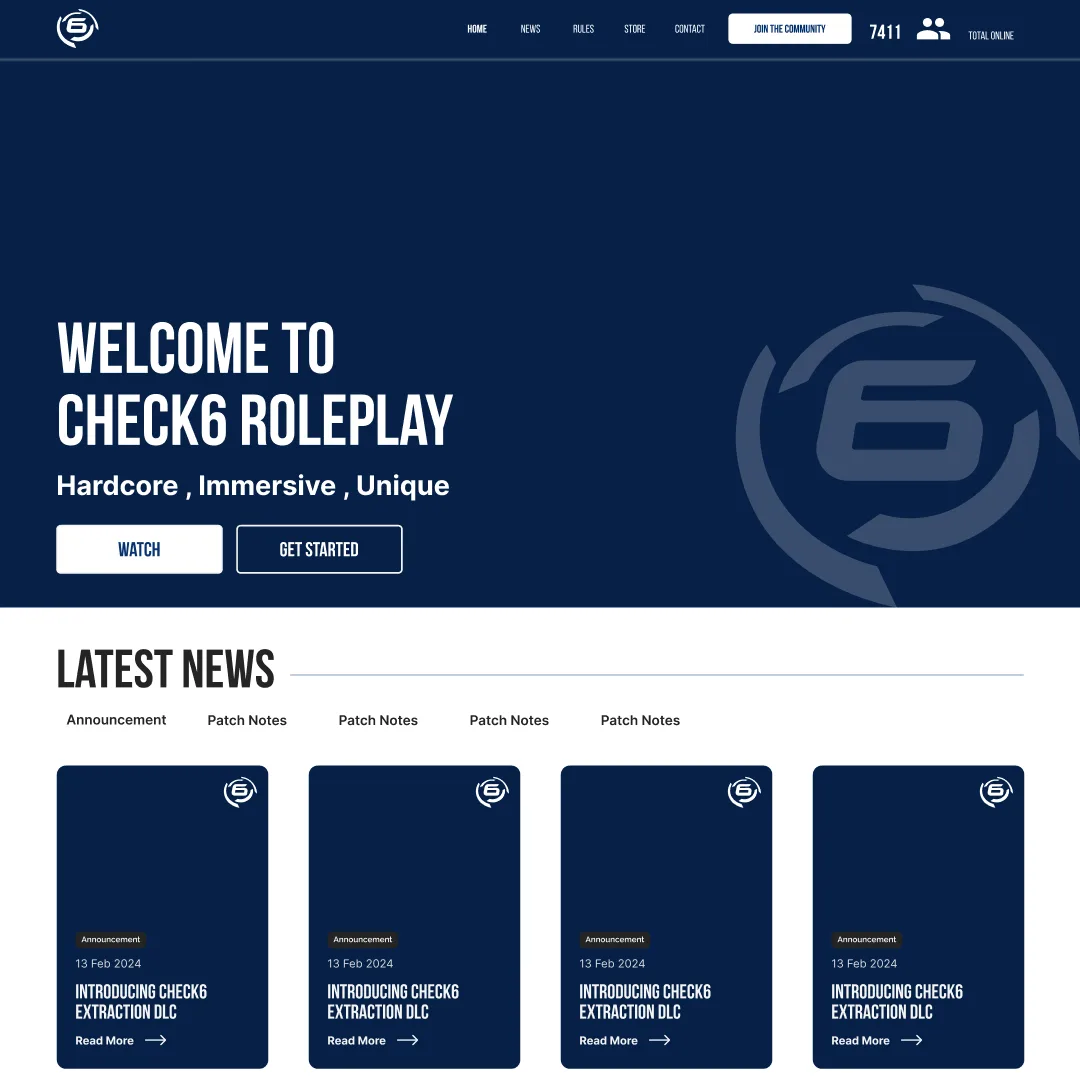 Landing page - Игровой сайт