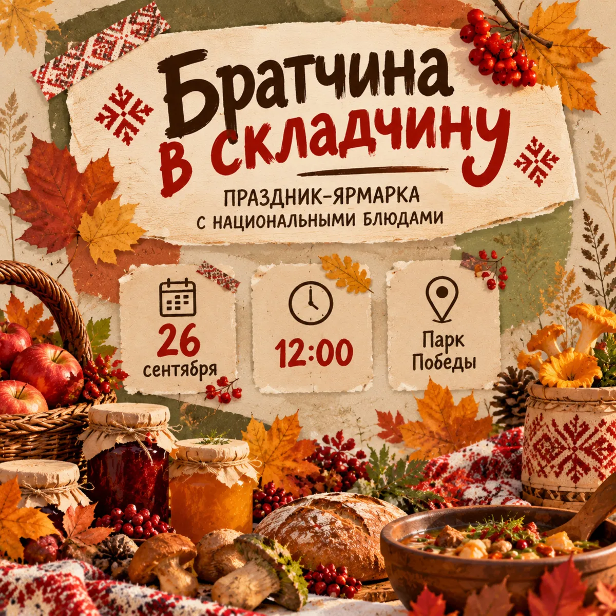 «Братчина в складчину» соберет вартовчан на ярмарку с национальными блюдами