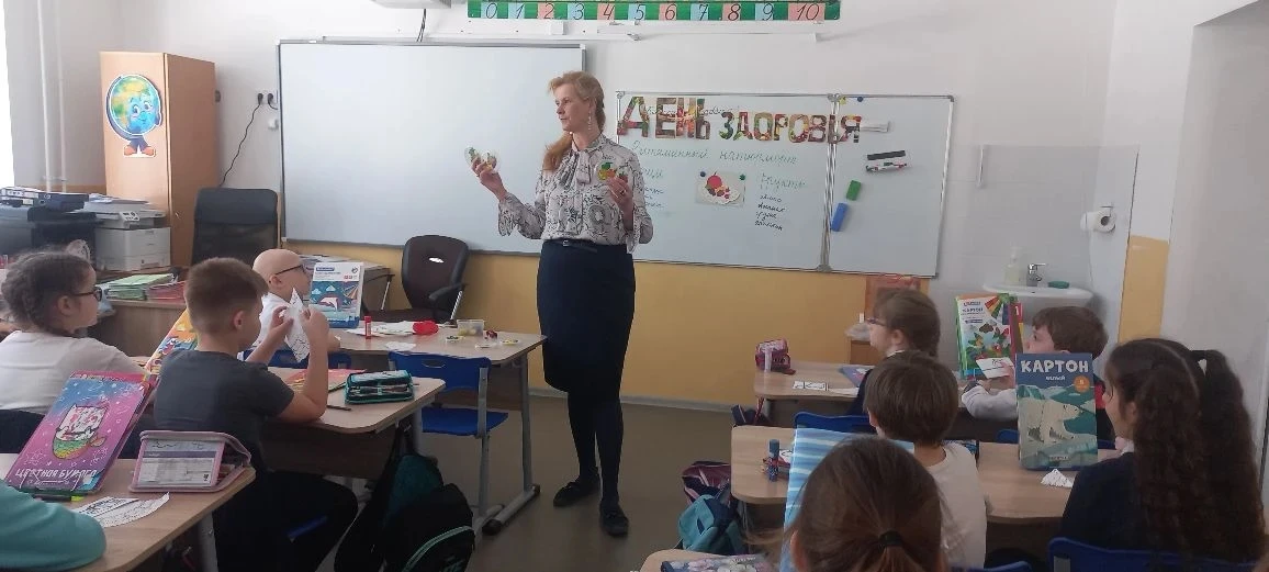 ➡ ДЕНЬ ЗДОРОВЬЯ   💪 Обучающиеся 4 "В класса приняли участие во Всероссийской акции "Будь здоров".  ✅
