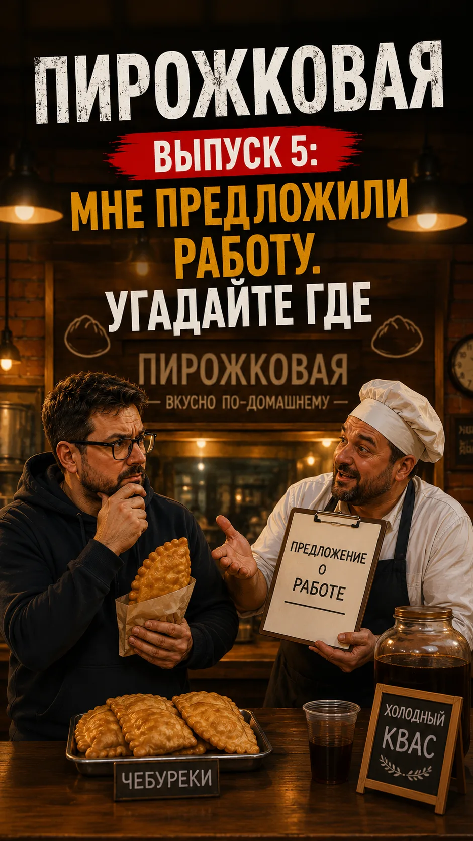 Пирожковая выпуск 5: Мне предложили работу. Угадайте где

Я далёк от теста и фарша, как Альфа Центав