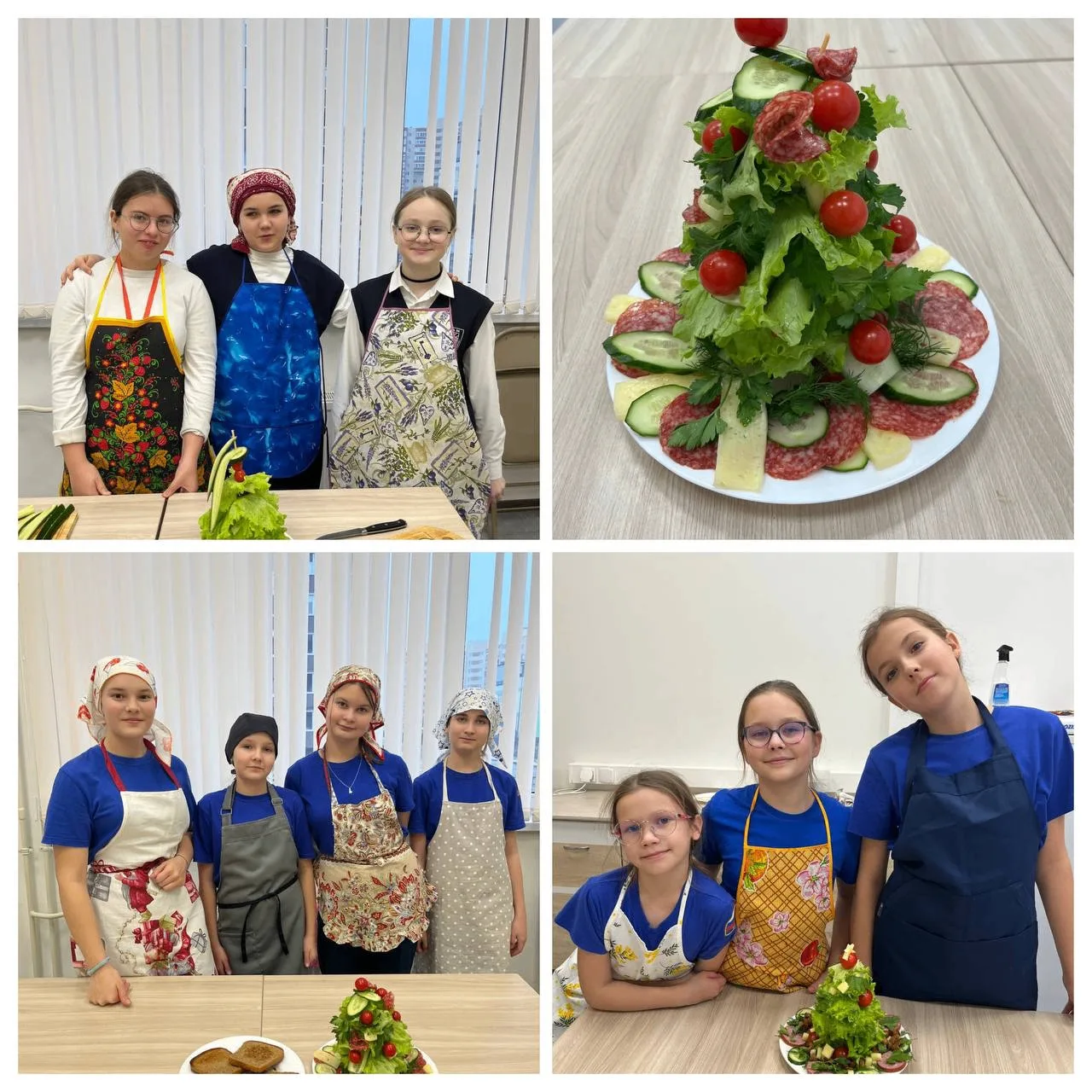 🥗 #Родная36 вовсю готовится к Новому году: ребята создают уникальные салаты на уроках труда  Благода