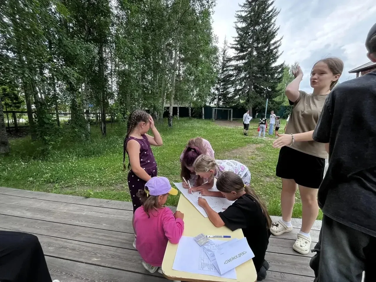 8 июля на дворовой площадке, как всегда, кипела жизнь — день получился по-настоящему активным и душе