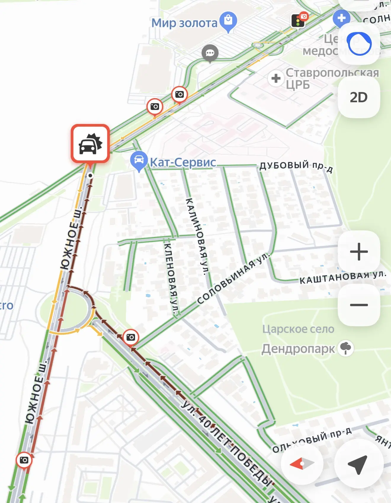 Автозаводское тоже встало