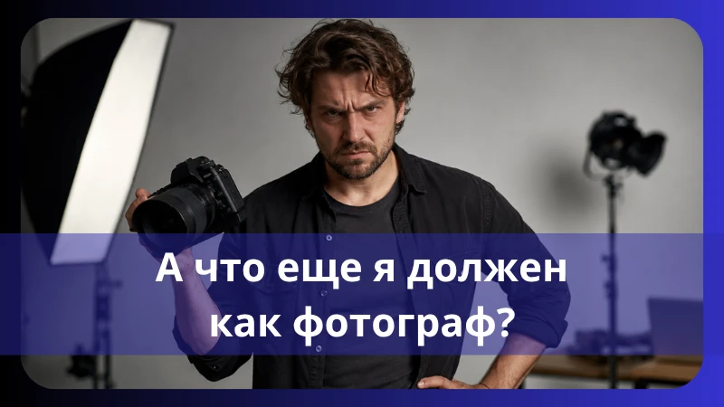 А ЧТО ЕЩЁ Я ВАМ ДОЛЖЕН КАК ФОТОГРАФ?!