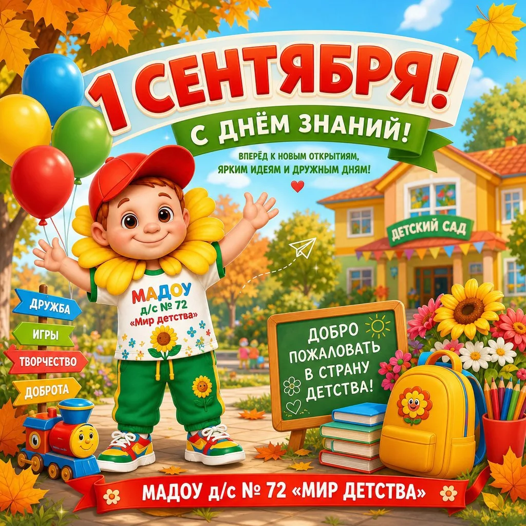 🎉 С Днём знаний и с первым днём осени, дорогие друзья! 🍁