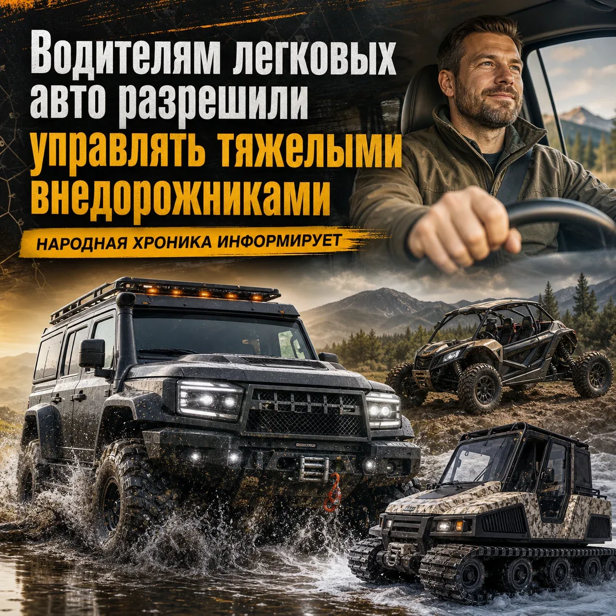 Водителям легковых авто разрешили управлять тяжелыми внедорожниками

Владельцы водительских прав кат