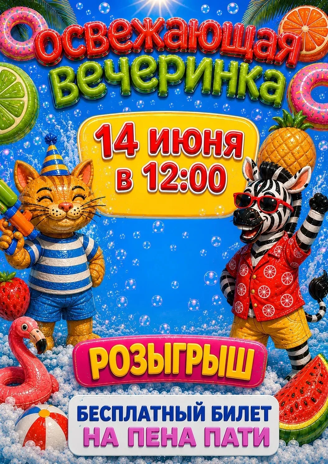 РОЗЫШРЫШ БЕСПЛАТНОГО БИЛЕТА НА ПЕНА ПАТИ 🎉