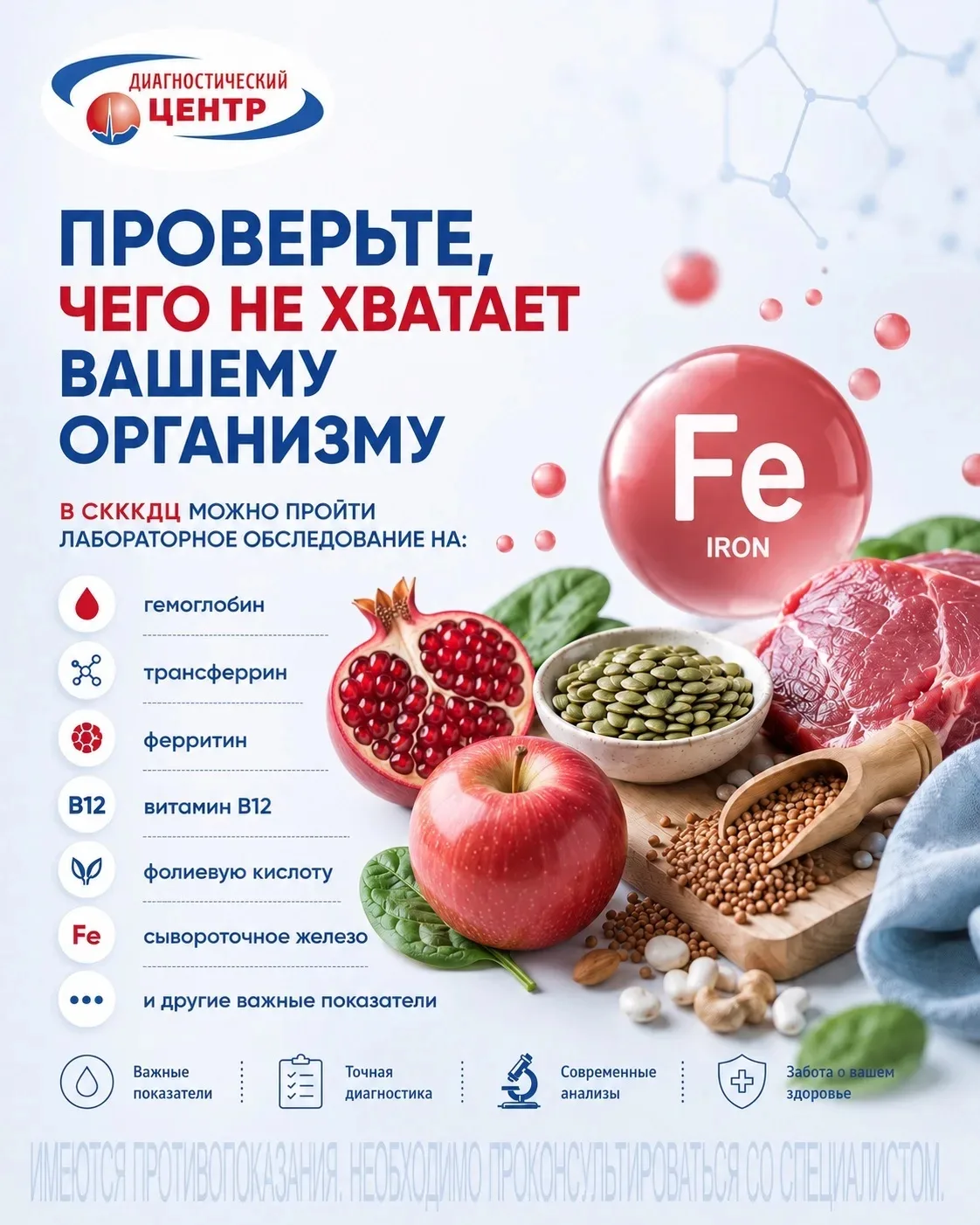 ПРОВЕРЬТЕ, ЧЕГО НЕ ХВАТАЕТ ВАШЕМУ ОРГАНИЗМУ