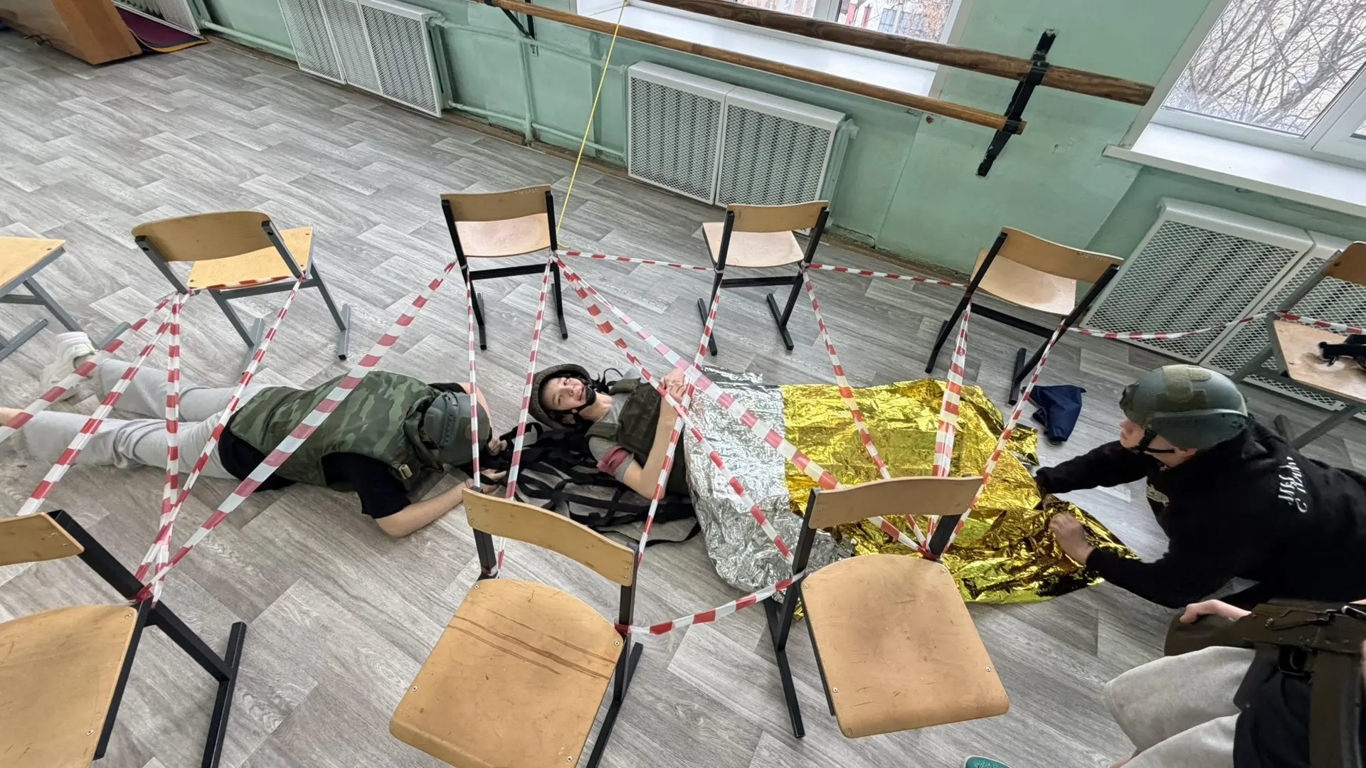 Команда школы №57, уже по хорошей традиции, приняла участие в городской спортивно-патриотической игр