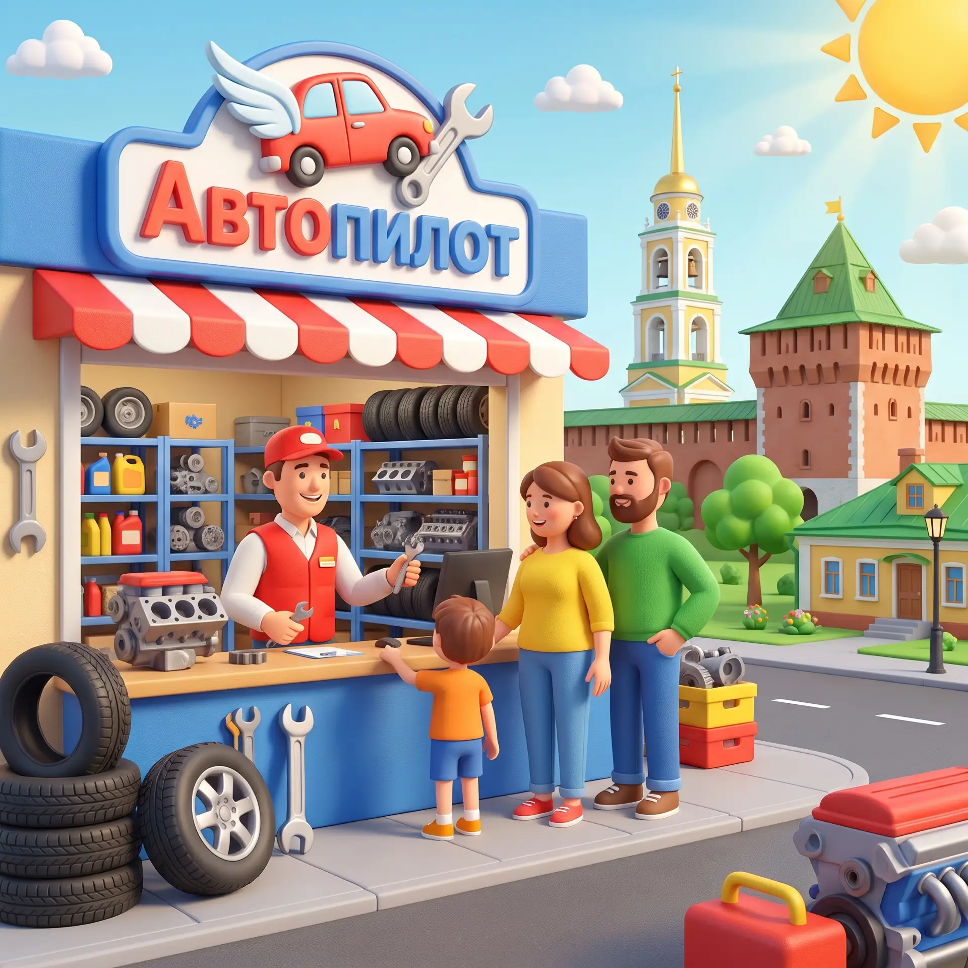 Коломна. Продавец автозапчастей