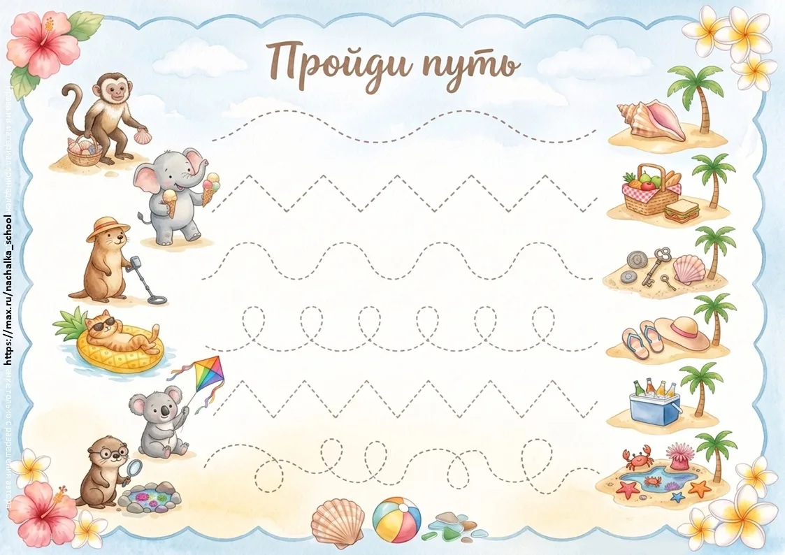 Летняя графомоторика.