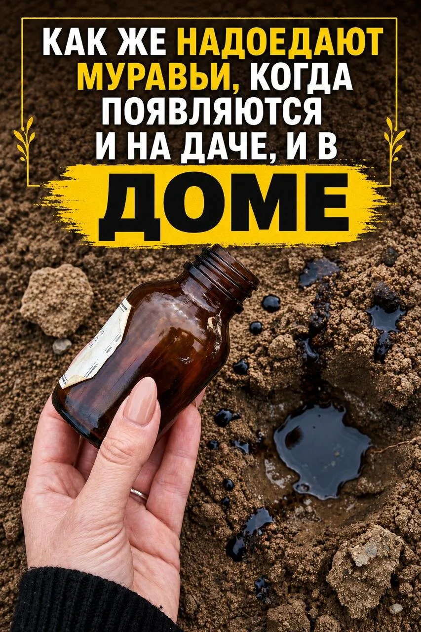 МУРАВЬИ ИСЧЕЗАЮТ БЫСТРО: МОЙ ПРОВЕРЕННЫЙ СПОСОБ ДЛЯ ДОМА И ДАЧИ